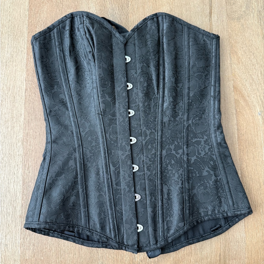 Nwt Corset Story Black Brocade Corset